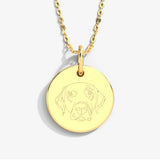 Pet Portrait & Name Necklace