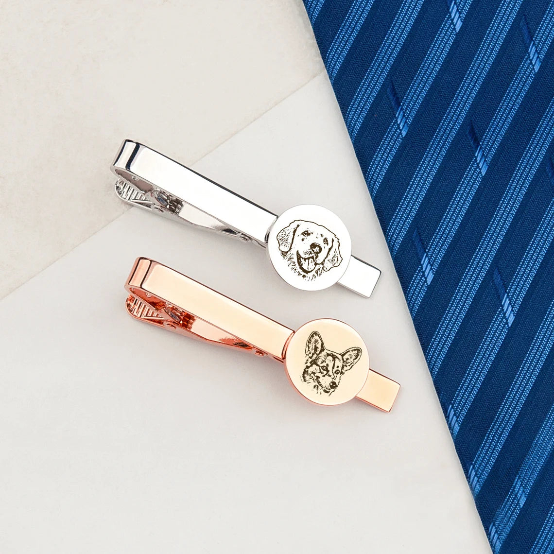 Pet Portrait Tie Clip
