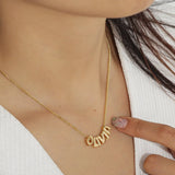 3D Bubble Name Necklace