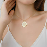 Footprint & Name & Date Necklace