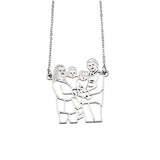 Picture Stick Figures Necklace