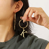 Personalized Letter Oversized Earrings