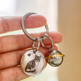 Customized Pet Fur & Portrait Keychains