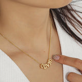 Custom 3D Bubble Name Necklace