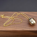 Personalized Chestnut Cremation Urn Necklce Ashes Jewelry