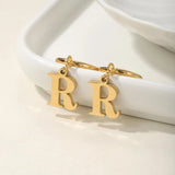 Personalized Gold Initial Earrings