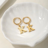 Personalized Gold Initial Earrings