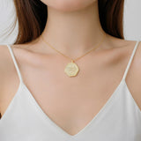 Footprint & Name & Date Necklace