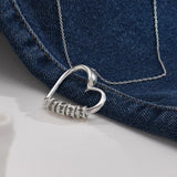 Heart Necklace with Beads