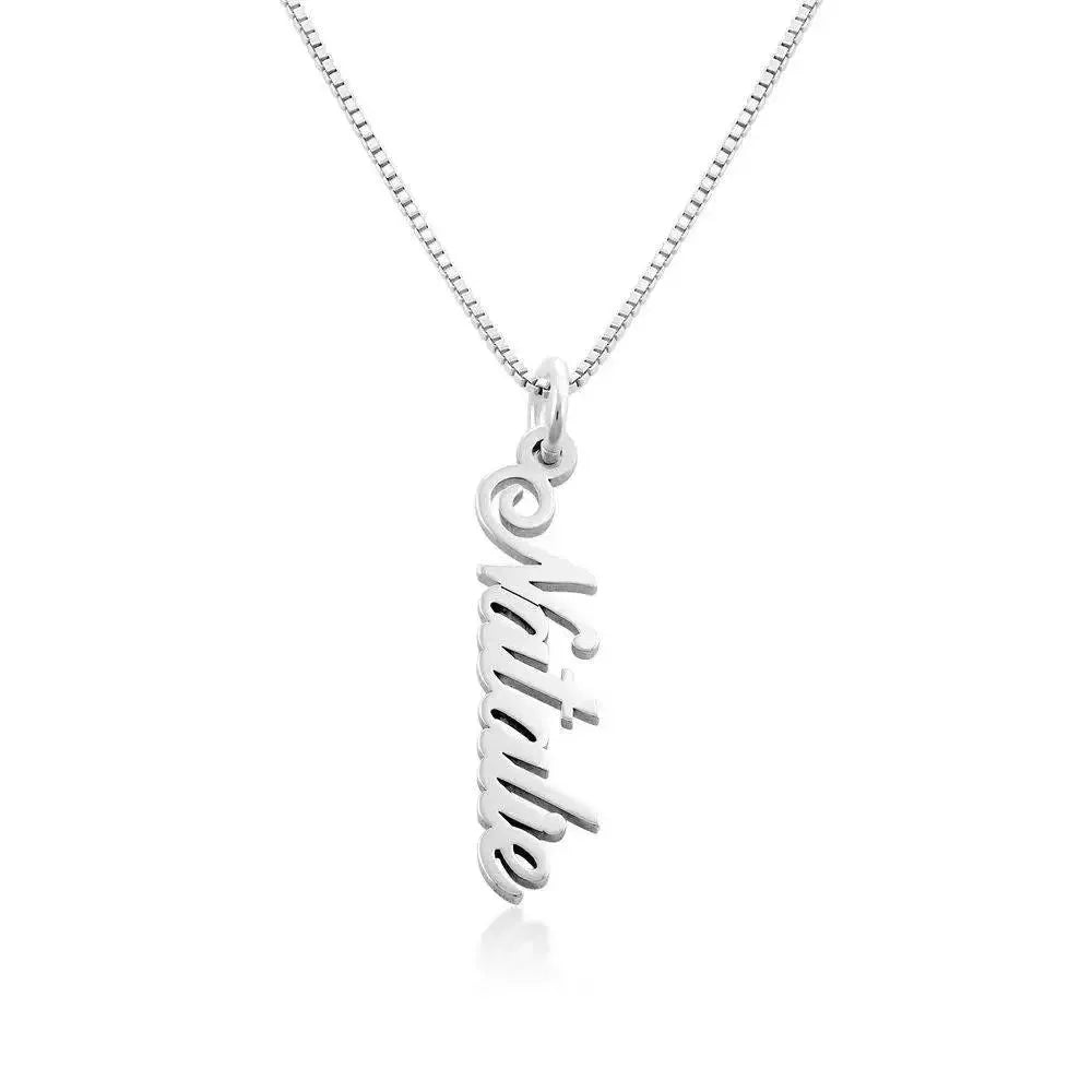 Name Vertical Bar Necklace