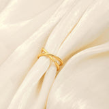 Gold Criss Cross Rings for Women Adjustable X Ring