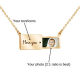 Customized Text  Photo  Love Neckalce