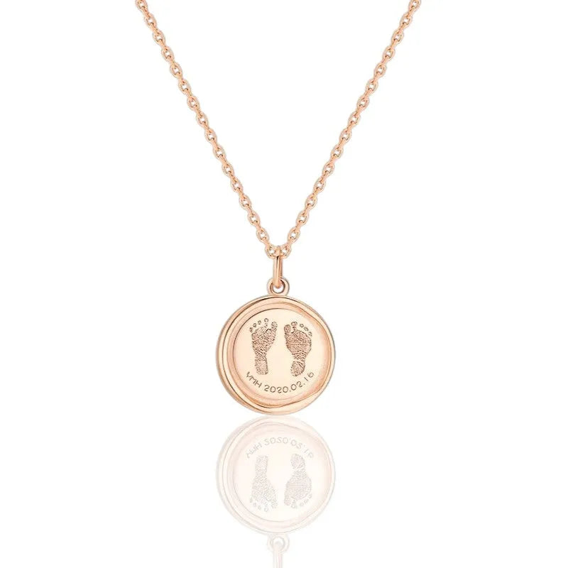 Foot & Hand Print Necklace