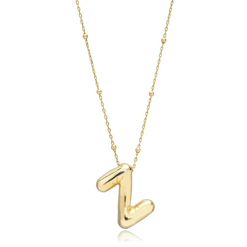 Alphabet Necklace 3D Bubble Letters