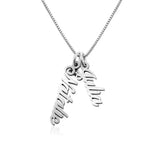 Name Vertical Bar Necklace
