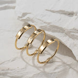 Engraved Bar Ring