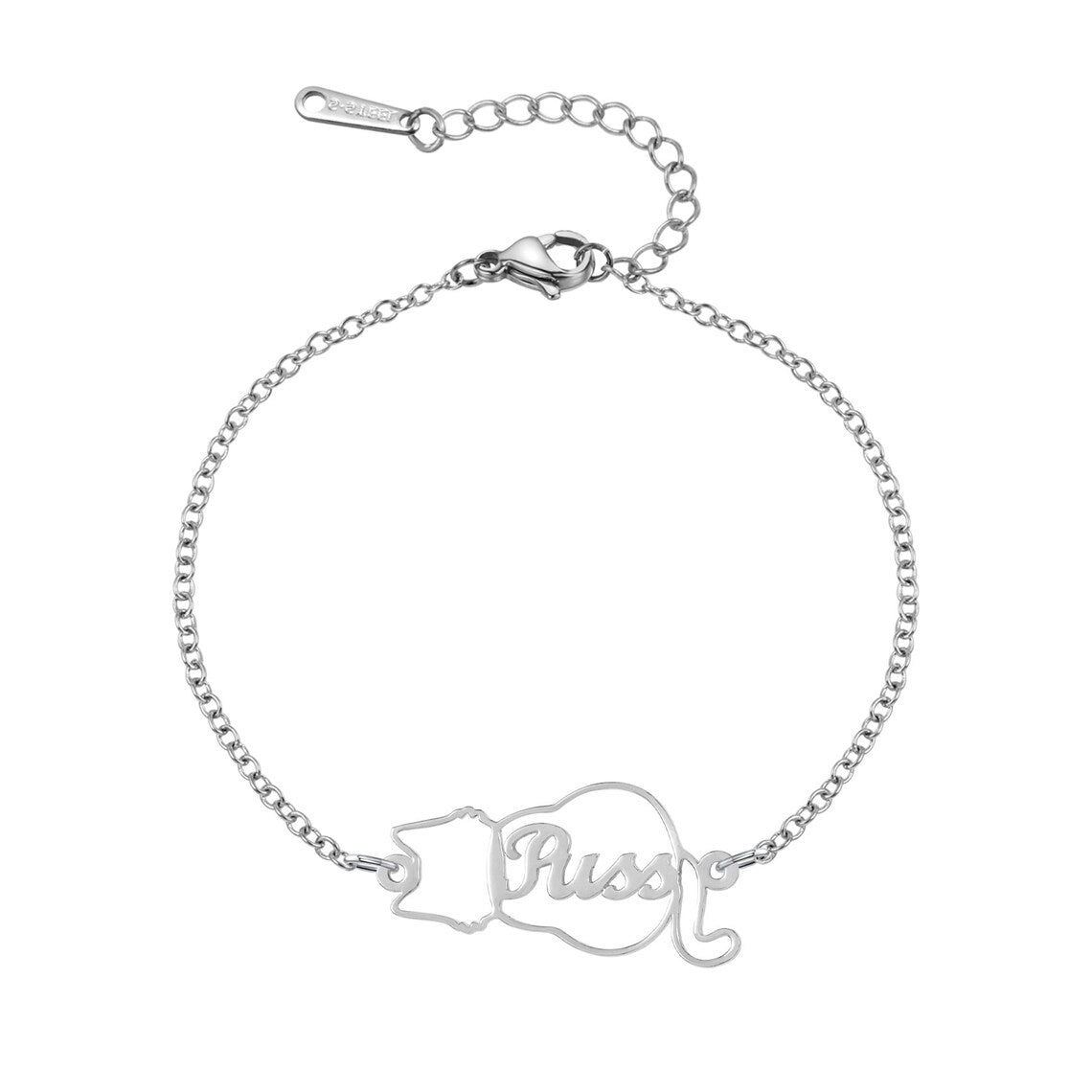 Personalized Cat Name Bracelet