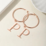 Personalized Letter Oversized Earrings