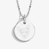 Pet Portrait & Name Necklace