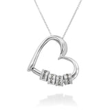 Heart Necklace with Beads