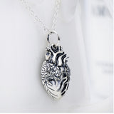 925 Sterling Silver Heart Pendant The Walking Dead Necklace