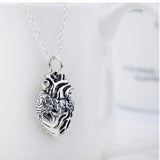 925 Sterling Silver Heart Pendant The Walking Dead Necklace