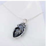 925 Sterling Silver Heart Pendant The Walking Dead Necklace