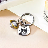 Customized Pet Fur & Portrait Keychains