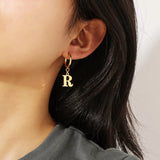 Personalized Gold Initial Earrings