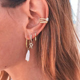 Initial Hoop Earrings