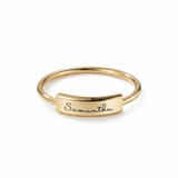 Engraved Bar Ring