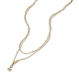 Pearl Necklaces for Women 18K Gold Plated Dainty Pearl Necklaces