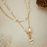 Pearl Necklaces for Women 18K Gold Plated Dainty Pearl Necklaces