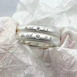 Lace Edge Couple Rings