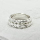 Lace Edge Couple Rings