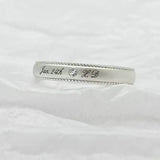 Lace Edge Couple Rings
