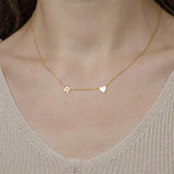 Alphanumeric Collarbone Necklace