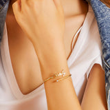 Name & Diamond Opening Bracelet