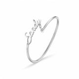 Name & Diamond Opening Bracelet