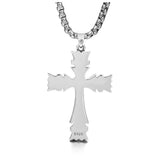 Sterling Silver Vintage Cross Hipster Necklace