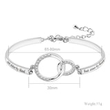 Customized Name Double Ring Bracelet