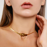 Minimalist Non-Fading Snake Chain Necklace for Women