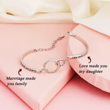 Customized Name Double Ring Bracelet