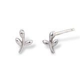 S925 Sterling Silver Leaf Earrings Simple Small Fashion Exquisite Earrings