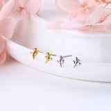 S925 Sterling Silver Leaf Earrings Simple Small Fashion Exquisite Earrings