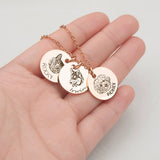 Pet Head & Name Necklace