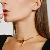 Minimalist Non-Fading Snake Chain Necklace for Women