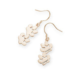 Personalized Dog Paw Name Earrings