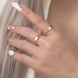 Engraved Bar Ring