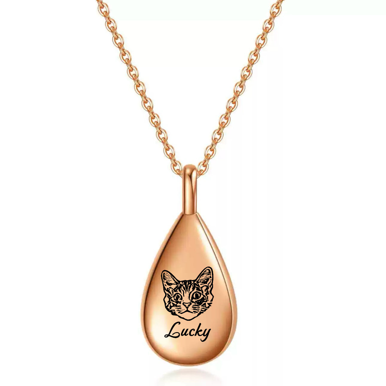 Teardrop Pet Urn Necklace